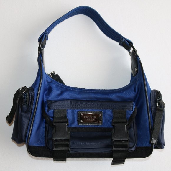 Small Blue Nine West Handbag with Coin Purse - Picture 2 of 10